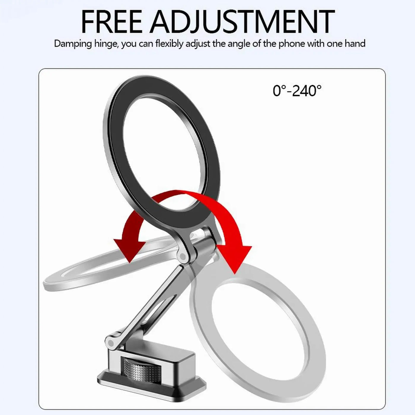 Magnetic Magsafe Phone Holder Mount Folding Cold Shoe Metal Phone Holder Horizontal Vertical Shooting for Camera Monitor Tripod