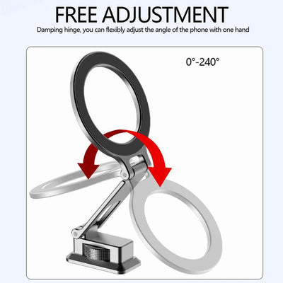 Magnetic Magsafe Phone Holder Mount Folding Cold Shoe Metal Phone Holder Horizontal Vertical Shooting for Camera Monitor Tripod