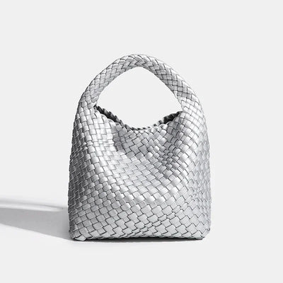Designer bag Luxury 2024 woman bag Brand New Product PU Small size hand-woven bucket bag High quality Women's handbag