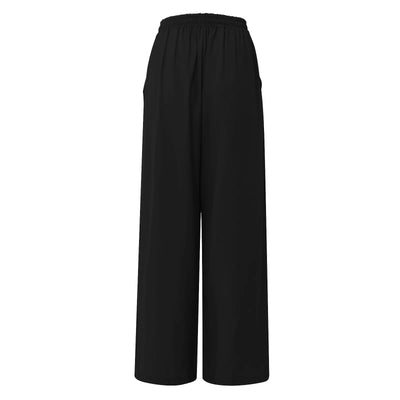 Women's Wide Leg Pants High Waist Casual trousers Solid Color Elastic Waist Tie Belt Loose Sweatpants gym pantalones de mujer