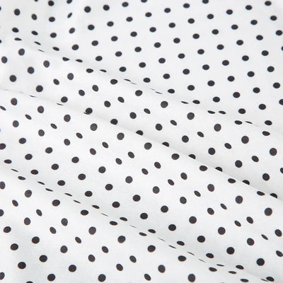 Sleeveless Short Dot Print Women Dresses Slim Fit Elegant Simple Office Lady Trendy Clothes