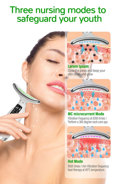 Neck Beauty Instrument Desalinates Neck Lines Neck Care Massage Instrument Lifting TighteningRemoving Patterns Beauty Instrument