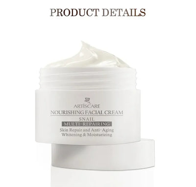 ARTISCARE Snail Face Cream + Peptide Eye Roller + Golden Eye Cream 3Pcs for Facial Moisturizing Serum Dark Circles Eye Care