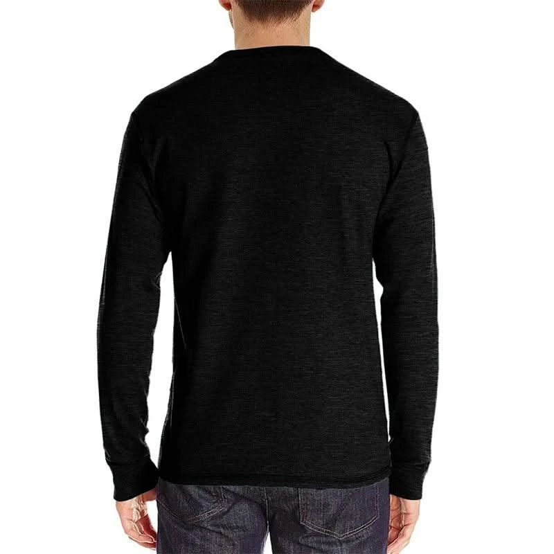 Men's Fashion Casual O Neck Long Sleeve Tops |T-Shirts| Gym | Soccer | Tees | Streetwear | Men & Teenager's Clothing