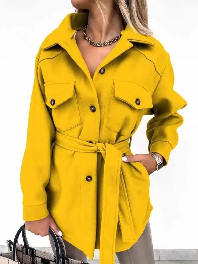 Women Fashion Jacket Thickened Windproof Thermal Coats Versatile Daily Wear