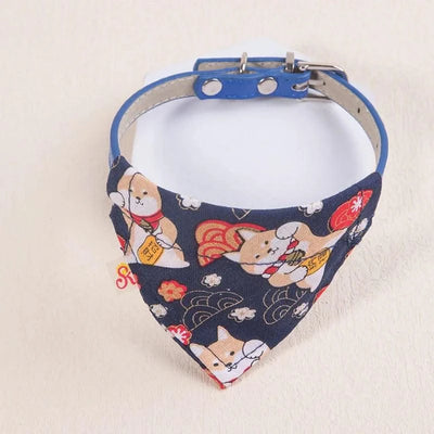 Pet  Collar Leather Scarf Adjustable