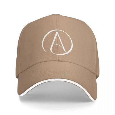 Atheist Atheism Symbol Print Baseball Cap Summer Men Sunhat Fashion Adjustable Unisex Atheism No Religion Hats Bone