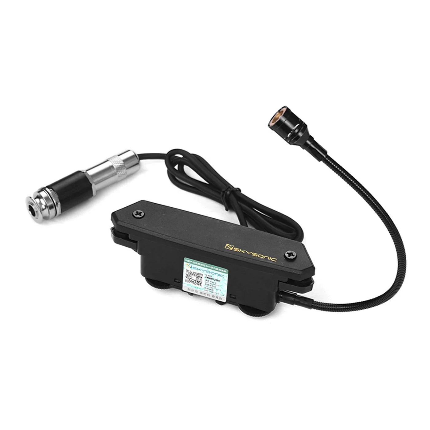 Acoustic Guitar Active Soundhole Pickup Magnetic + Microphone Dual Pickup Systems with Volume Controls for Classic Folk Guitars