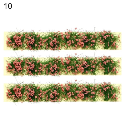 DIY Miniature Garden Decor Durable Static Scenery Model Layout Sand Table Flower Cluster Landscape Wargame Grass Tufts Building