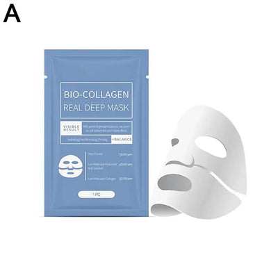 Bio Collagen Face Mask Shrink Pores Deep Hydrating Overnight Mask Moisturizing Refreshing Brightening Face Skin Care