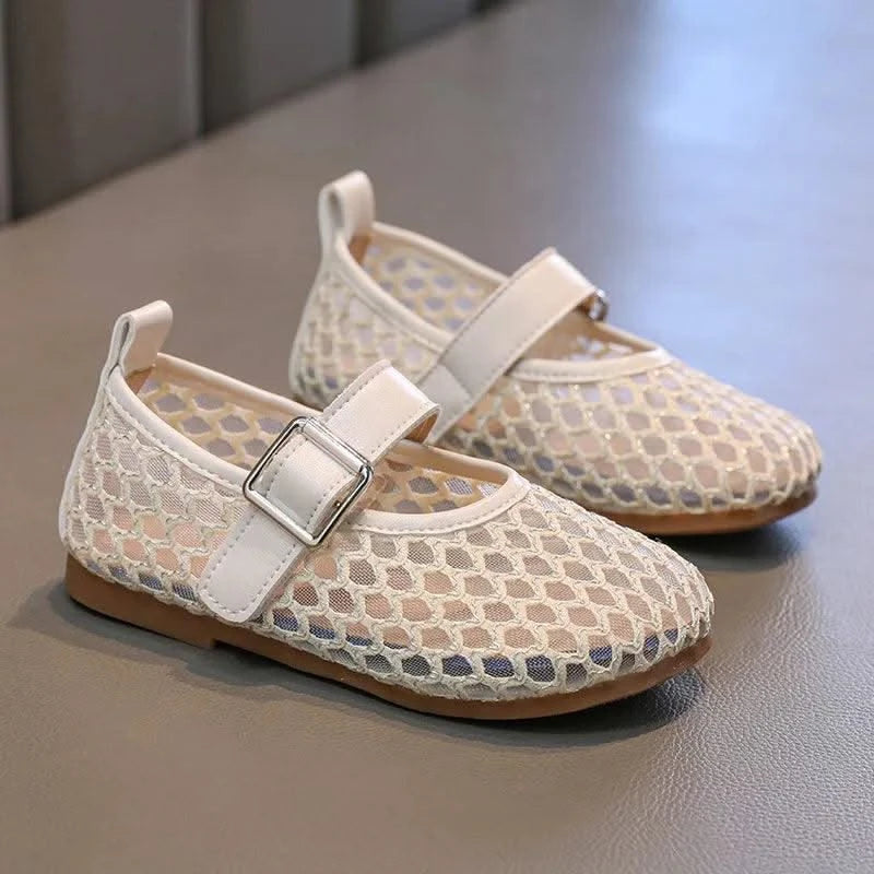 Hollow Weaving Breathable Non Slip Girls Flat Shoes For Children | Princess Shoes | Kids Fashion Sandals