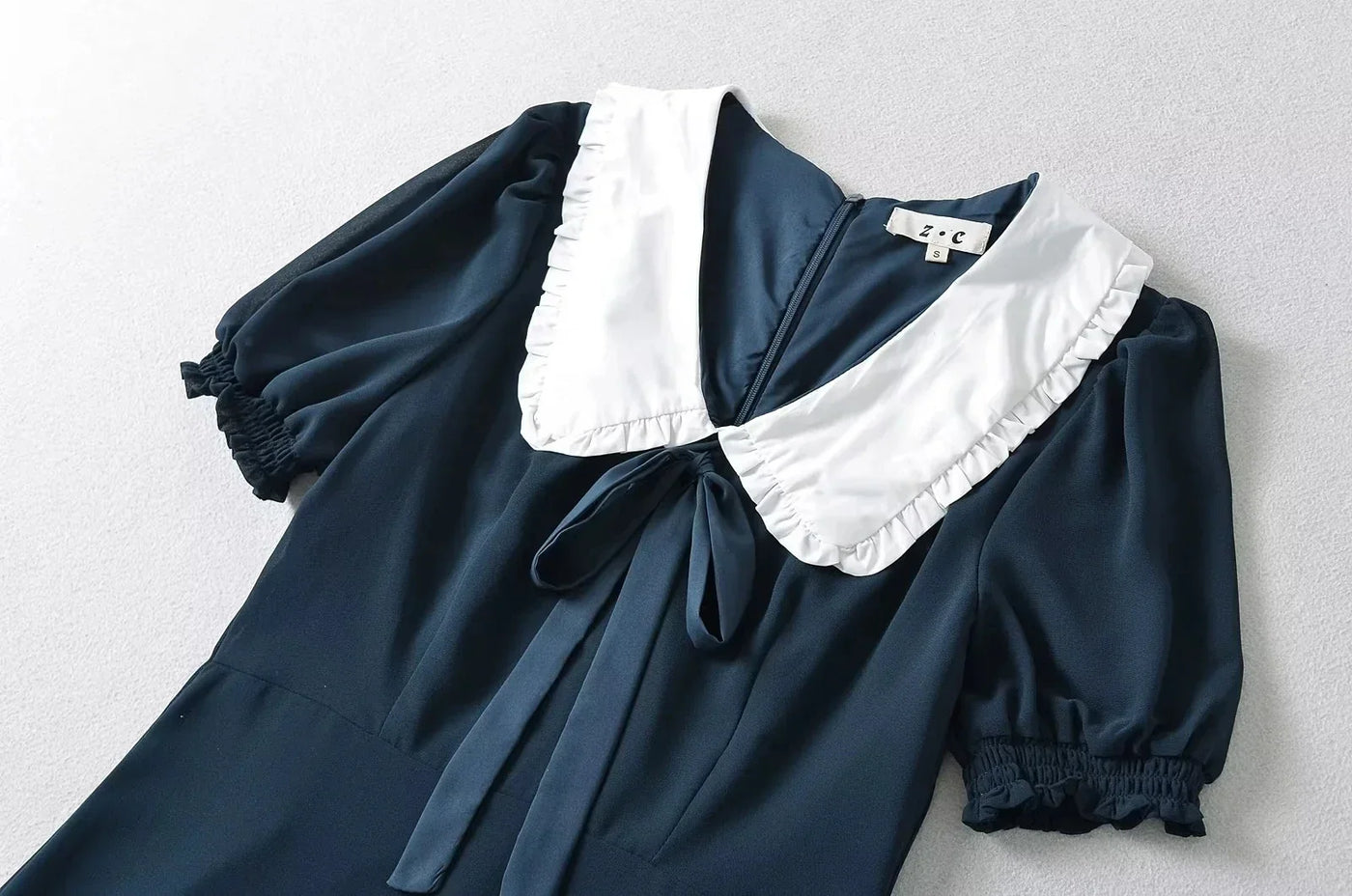 Luxury Dresses Women 2025 Summer Short Dress Sexy Frenchy Mini Dress Short Puff Sleeve Mini Dress With Bow Detail Dots Print