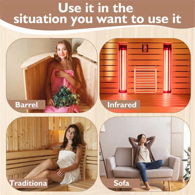 Sauna Backrest, Wooden Sauna Backrest, Ergonomic S-Shaped Backrest, Suitable for Sauna Recovery, Health and Relaxation