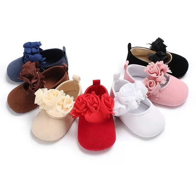 Children's Soft-Soled Flat Shoes With Design | Baby Shoes For All Seasons 0-1 Year Old |Girls Princess Shoes | First Walkers