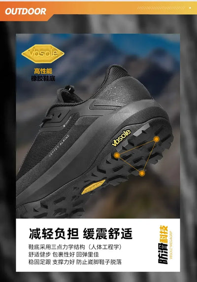 2025 High-quality outdoor climbing shoes Men's Lightweight breathable skidproof shock absorption all-terrain off-road sneakers