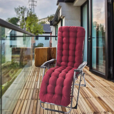 Polyester Garden Recliner Cushion Thickened High Office Seat Cushions Outdoor