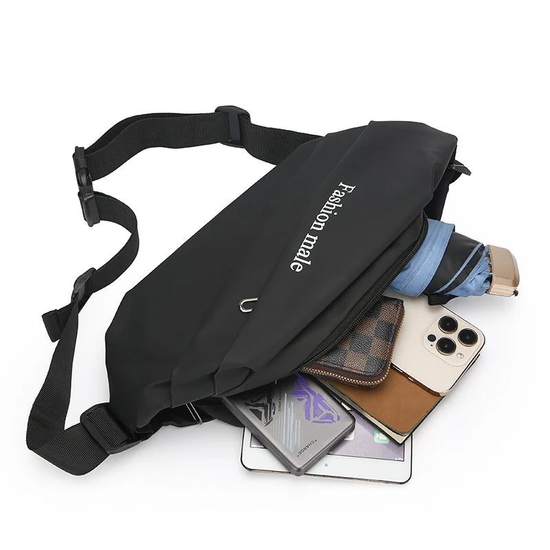 Men’s Fashion Crossbody Casual Bags Unisex Fashion Shoulder Bag Adjustable Strap Durable Daily Use Sling Bag