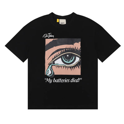 New Designer DEPT T-shirts For Men O-neck Cotton T Shirt Fashion Streetwear Cotton Tees Summer Women Casual Loose Print T-shirt