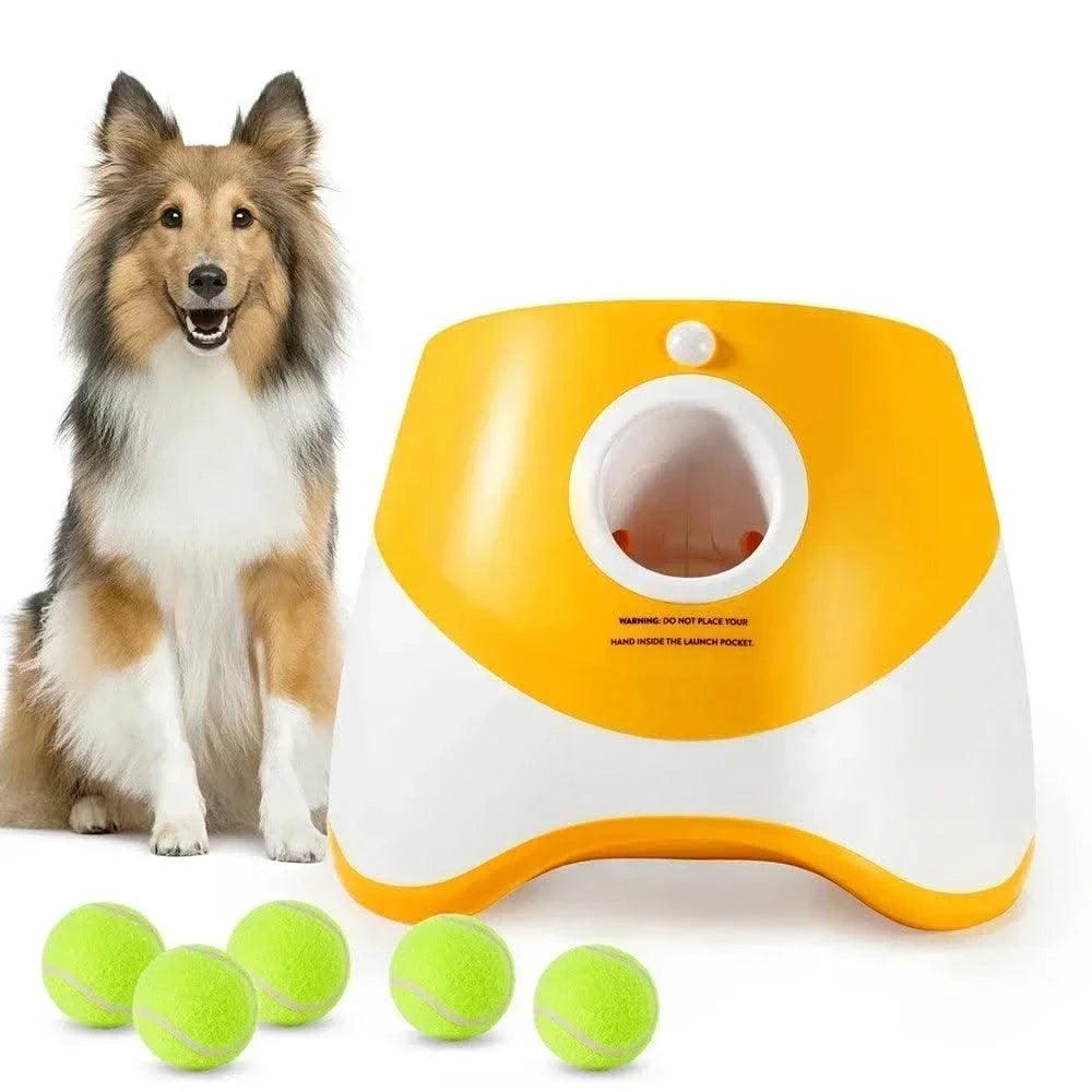 Ball Launcher Toy For Dogs Pet Products Dog Toys Keep Healthy Automatic Throw Pet 3 Distances Settings For Indoor Outdoor play