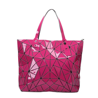 new luxury handbags women bags designer Beach Large tote Hologram Shoulder Bag sac a main Geometric bag bolsa feminina Silver