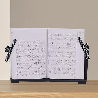 Electronic Piano Music Stand Keyboard Book Stand Storage Book Stand with Sheet Music Clips Music Sheet Stand Music Book Holder