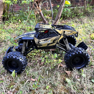1:10 4WD RC Car With Led Lights Remote Control Cars Buggy Off Road 4x4 Radio Control Alloy Trucks Boys Toys for Chil