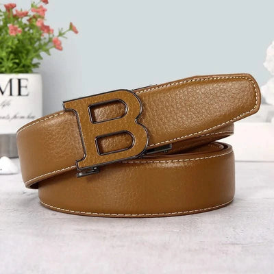 Leather Belt For Men Designer Alloy Buckle Waist