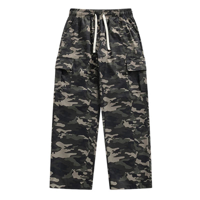 Military Cargo Pants Men Multiple Pockets Camouflage Parachute Pants Y2k Baggy Pants Outdoor Hiking Workout Streetwear Trousers