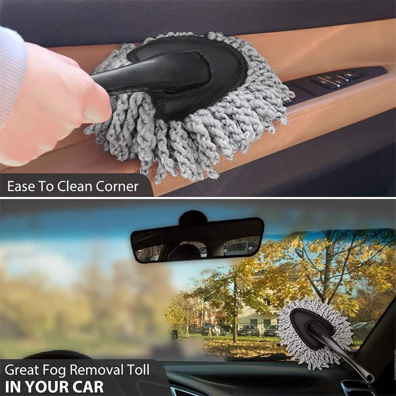 1pc Car Cleaning Tools Car Dust Mop Microfiber Washing Brush Dusting Tool Duster Home Clean Dust Removal Car Wash Brush