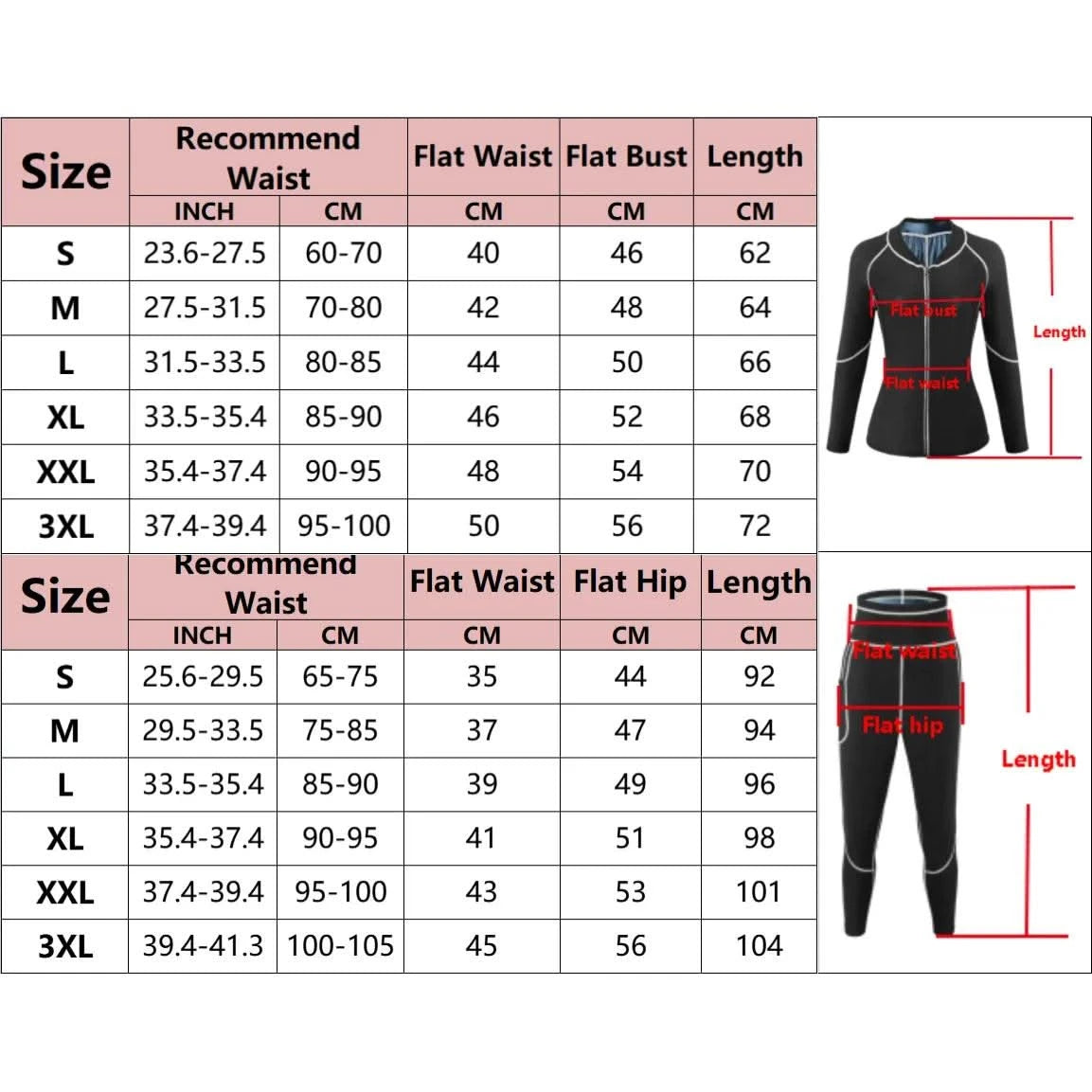 Women Sauna Sweat Suits Weight Loss Jacket Sweat Top Pants Body Shapers Fitness Shirts Leggings Thermo Long Sleeves Trousers Gym