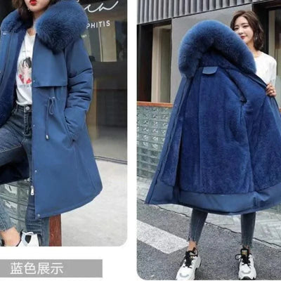 Women's Winter Hodded Fleece Padded Jacket Windbreaker Office Lady In Coats & Jackets Outerwear