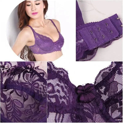 Sexy Lace Bras for Pregnant Women 5/8 Cup Crop Top