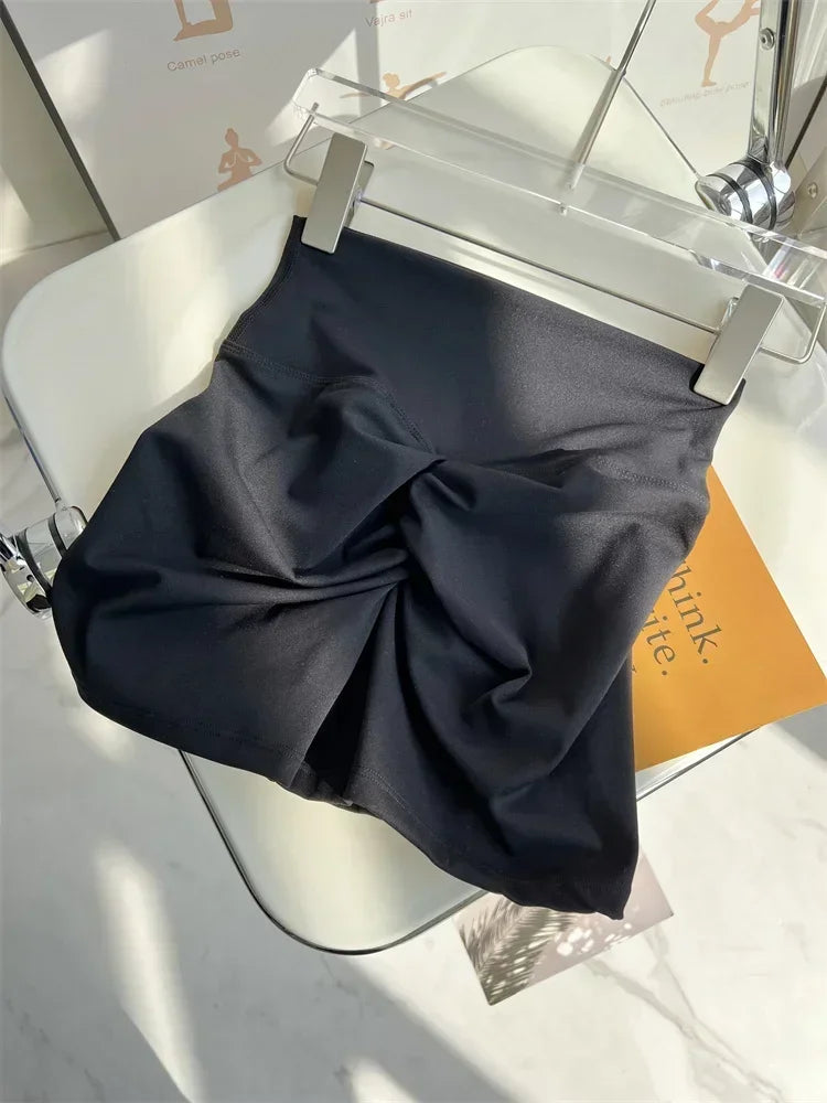 Women Yoga Shorts High Waist Workout Shorts Fitness Yoga Lift Butt Fitness Ladies Yoga Gym Running Short Pants Sportswear
