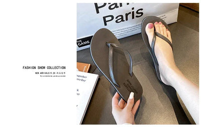 Women's Non-Slip Summer Flip Flops - Beach/Outdoor Casual Sandals, Fashion Slippers for Ladies, Comfortable Holiday Footwear