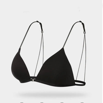 Breathable Triangle Bras for Women Beauty Back Push-up Wireless Bra Thin Strape Lingerie French Style Bra Girls