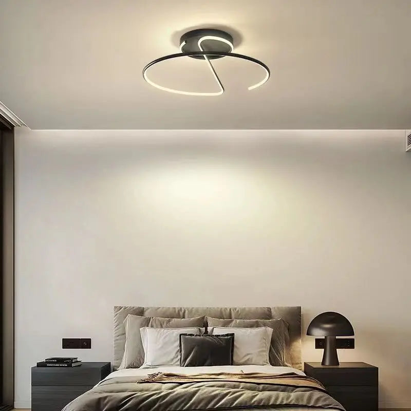 Living Room Lamp LED Chandeliers Indoor Lighting Light Fixture Kitchen Lustre Lamps White Chrome Lamp Fixture Home