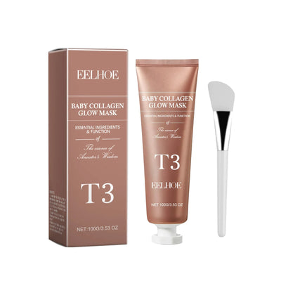 Collagen Tearing Mask for Tender Skin Deep Moisturizing Nourishing Skin Rejevenation Oil Control Overnight Peel off Facial Mask