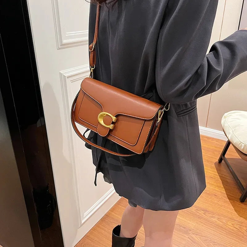Luxury - Grade 2025 Women's Exclusive Small Square Shoulder Bag - Solid - Color Aesthetic, Niche - Style Design& Daily, Stylish