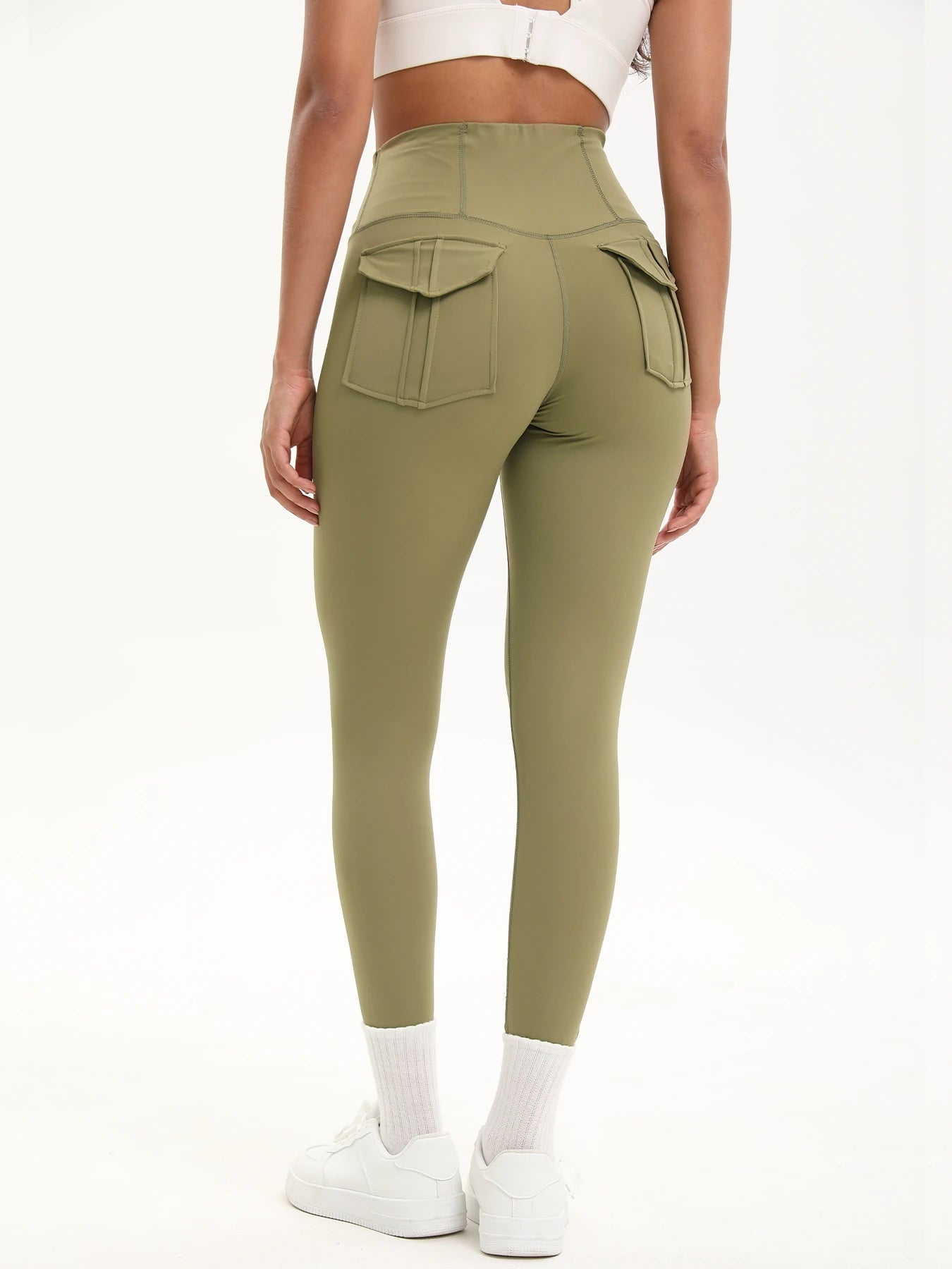 Women Yoga Legging trousers with pocket High Waist Fitness pants Cargo style Cycling Workout Gym Pants Breathable sports pants