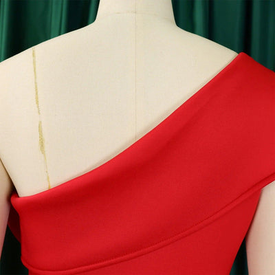 Elegant Dresses for Women 2024 New One Shoulder Ruffles Mermaid Floor Length Luxury Female Birthday Party Dinner Vestidos Mujer