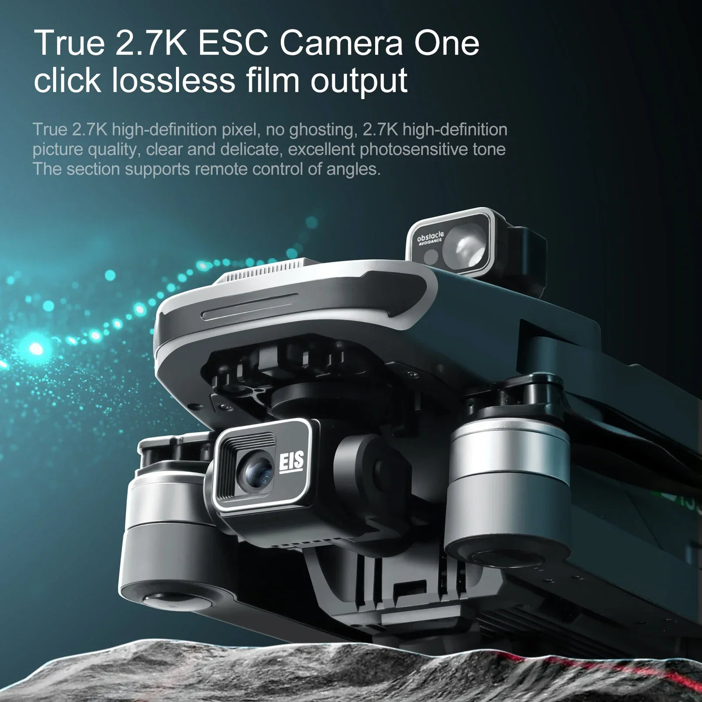 S155 GPS Drone Professional HD Camera 7.2-inch Touch Screen 3-Axis Gimbal EIS Relay Aircraft Laser Obstacle Avoidance Dron Toy