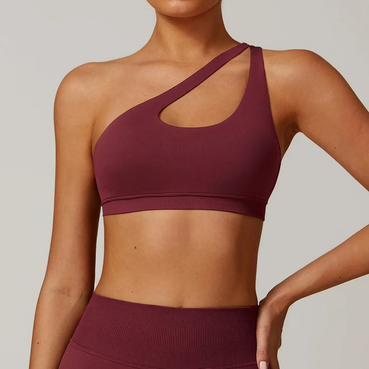 Women Underwear Sports Bra Push Up Fitness Bras One Shoulder Shockproof Yoga Bra Black White Yoga Running Bra Sexy Workout Vest