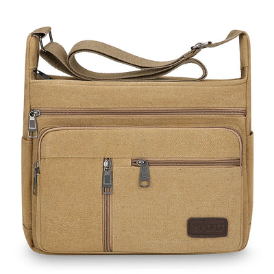 Men Canvas Shoulder Bags Casual Tote Travel Men's Crossbody Bag Luxury Messenger Bags Fashion High Quality Handbag