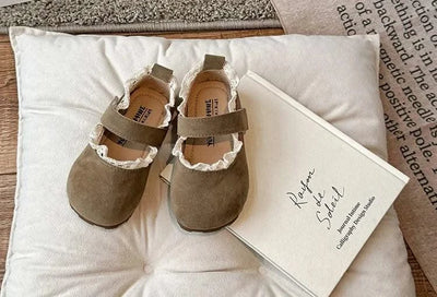 Children Soft Hook Loop Non Slip Flat Shoes |Spring Autumn Kids | Ruffles Toddler Girls Princess Shoes