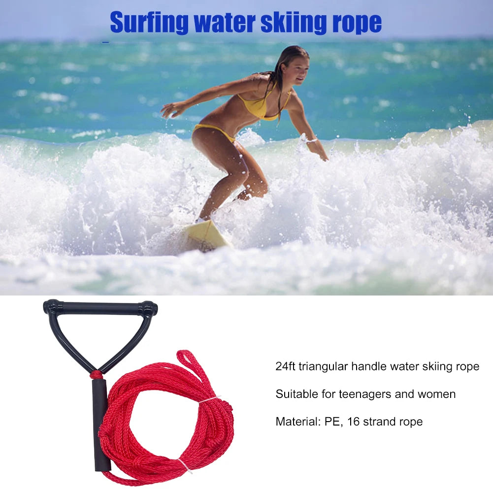 Rowing Rope 7.3m Professional Water Skiing Rope for Skiing Wakeboarding Surfboard Inflatable Boats Water Powered Traction Ropes