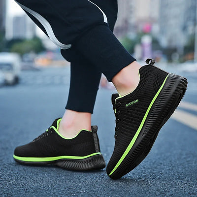 Athletic Shoes for Men Shoes Sneakers Black Casual Comfortable Knit Sneakers Breathable Athletic Running Walking Gym Shoes Men