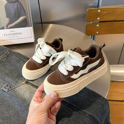 Children's Sports Shoes 2024 Fall New Girls' Non-slip Soft Sole Casual Shoes Boys Light Canvas Sports Shoes