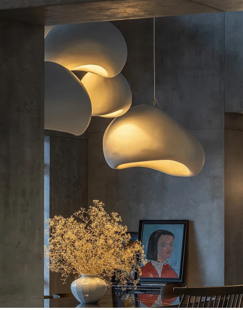 Nordic Simple Living Room Bedroom Pendant Lights Home Decor Kitchen Island Chandeliers Dining Room White Round Lighting Fixtures