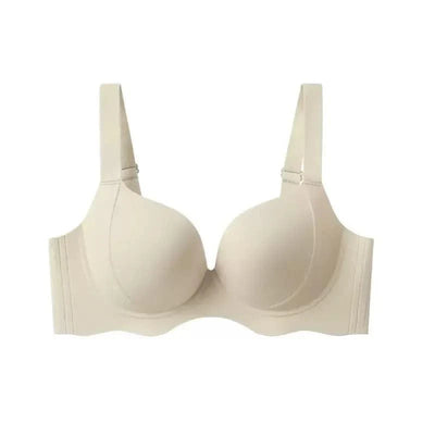 Wireless and Traceless Large Size Women's Underwear, Breast Collection, Anti-sagging, Simple Thin Mold Cup Bra, Stylish