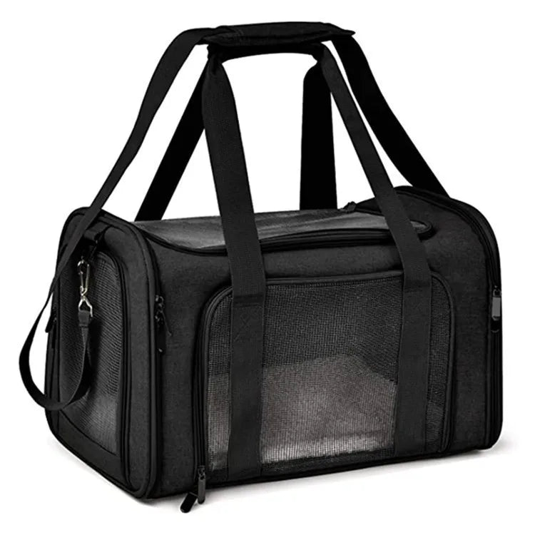 Dog Carrier Bag Soft Side Backpack Cat Pet Carriers Dog Travel Bags Airline Approved Transport For Small Dogs Cats Outgoing